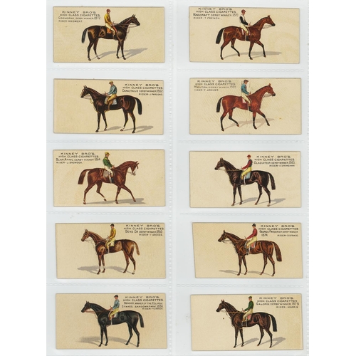 1216 - Kinney U.S.A. - Famous Running Horses (English), complete set in pages, VG, cat value £750