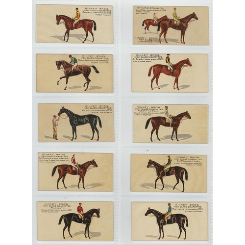 1216 - Kinney U.S.A. - Famous Running Horses (English), complete set in pages, VG, cat value £750