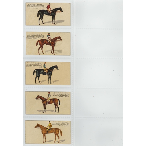 1216 - Kinney U.S.A. - Famous Running Horses (English), complete set in pages, VG, cat value £750