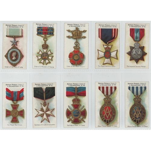 1246 - Taddy - British Medals & Decorations, Series 2, complete set in pages, VG but 1 back off centre, cat... 