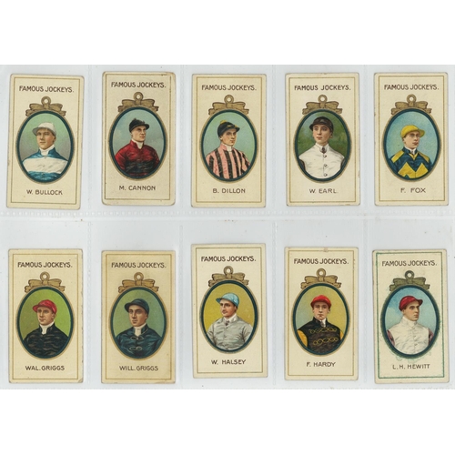 1251 - Taddy - Famous Jockeys (with frame), complete set in pages, G - VG cat value £875