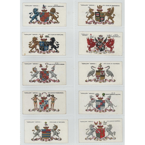 1252 - Taddy - Heraldry Series, complete set in pages, mainly VG, cat value £600