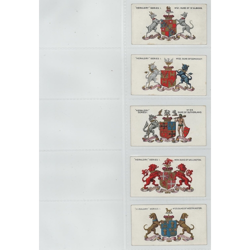 1252 - Taddy - Heraldry Series, complete set in pages, mainly VG, cat value £600