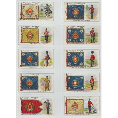 1257 - Taddy - Territorial Regiments, complete set in pages, VG, cat value £675