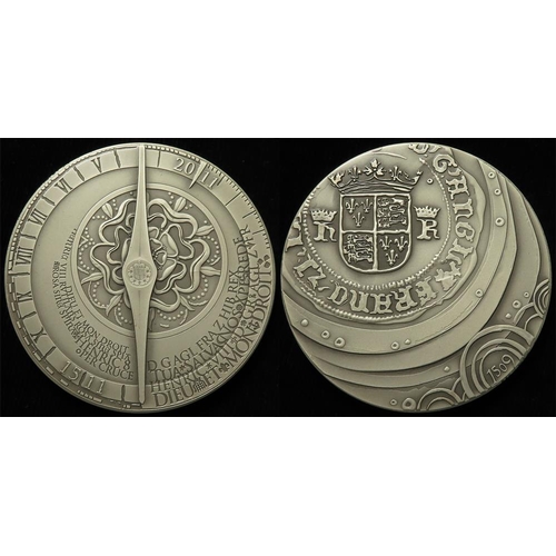 1298 - British Commemorative Medal, hallmarked silver d.65mm, 155.517g sterling: Royal Mint: The 2011 Royal... 