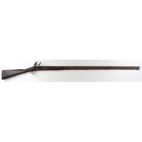 1407 - 18th century 51 inch barrel flintlock trade musket, untouched sleeper in working condition lock stam... 