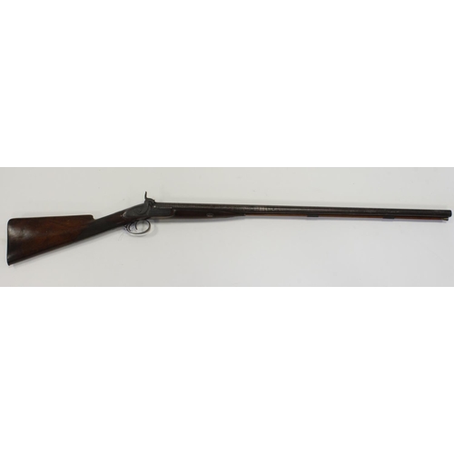 1451 - Double Barrelled 16 Bore percussion shotgun, a quality piece by 