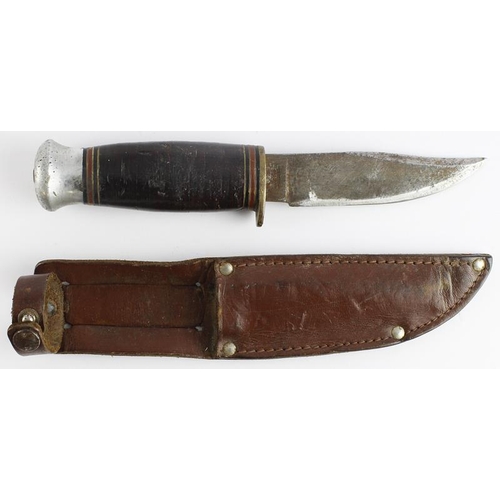 1466 - Fighting Knife Kampa, Sheffield, with scabbard