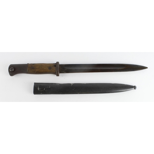 1497 - Imperial German K98 bayonet with scabbard. Showing age