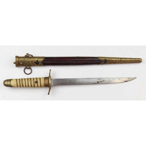 1506 - Japanese WW2 Army officers dagger in scabbard.