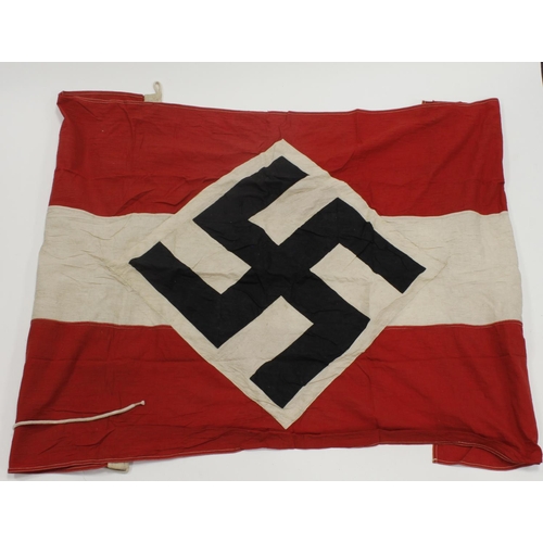 1594 - German 1942 dated Hitler youth flag size approx. 3x5 foot.