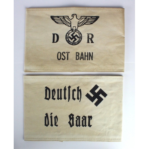 1615 - German armbands 2x inc Railways