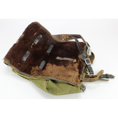 1620 - German Army Issue Tournister Back Pack Dated 1943. Used by the German Army and favoured by the Hitle... 