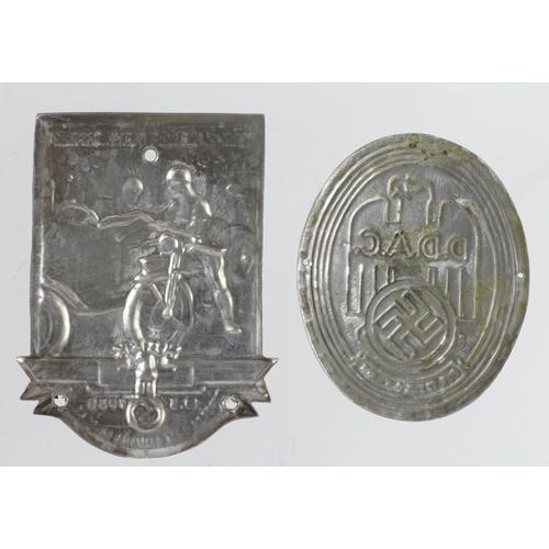 1627 - German car plaques for the DDAC and NSKK