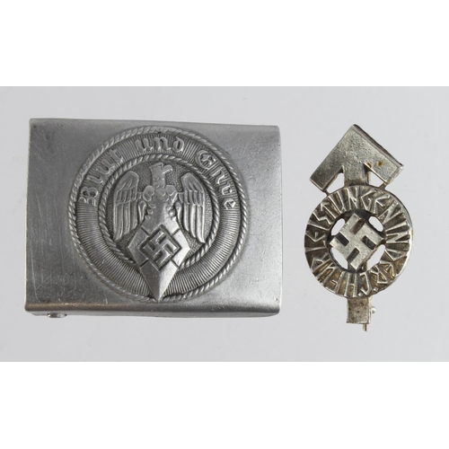 1649 - German Hitler Youth buckle and Proficiency badge