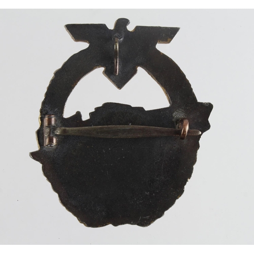 1662 - German Kriegsmarine E Boat badge, 2nd type