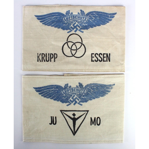 1668 - German Luftshutz armbands for JUMO and Krupp