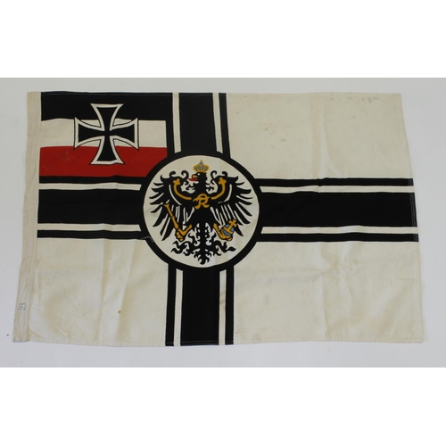 1695 - German Naval Flag with faded markings, 60x90