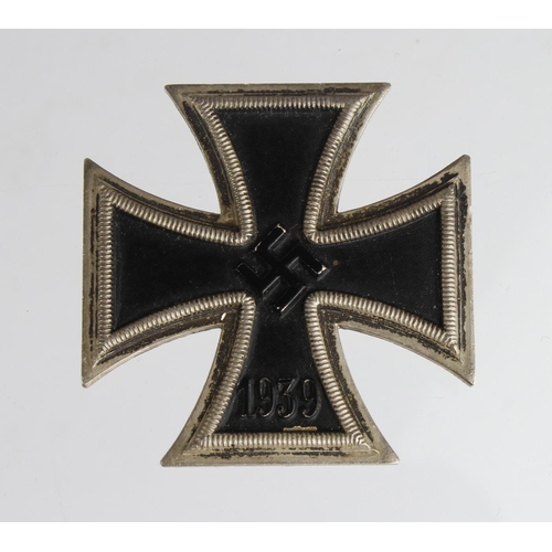 1722 - German Nazi Iron Cross 1st Class, no makers mark