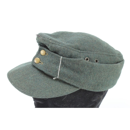 1726 - German Nazi Luftwaffe M43 hat, insignia removed