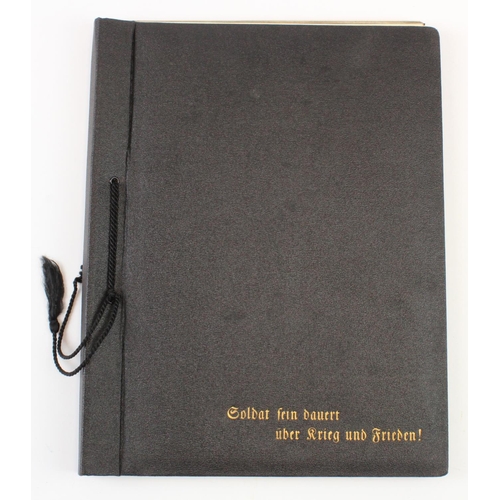 1751 - German Nazi unused but named service record book (EHRENBUCH) with photos of Hitler, Hess, Goring etc... 