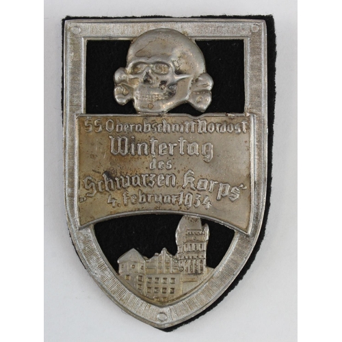 1793 - German SS 1934 Wintertag Rally badge.