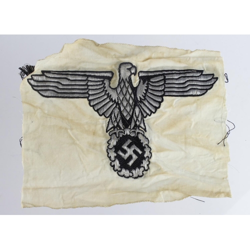 1807 - German SS wire woven cloth eagle, unissued