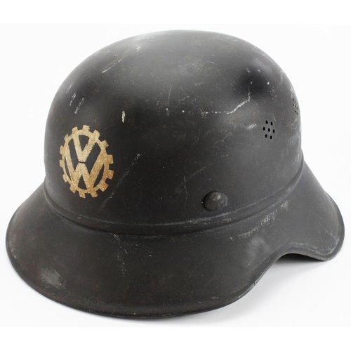 1811 - German steel Luftshutz Air Raids helmet with 