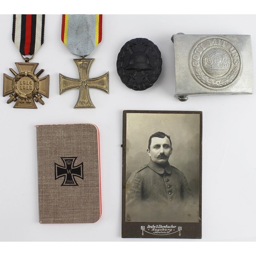 1852 - Imperial German items, medals and badges selection.