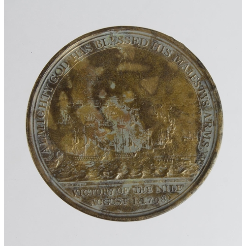 1873 - Admiral Nelsons Medal of the Nile, possibly a later example, has correct edge inscription