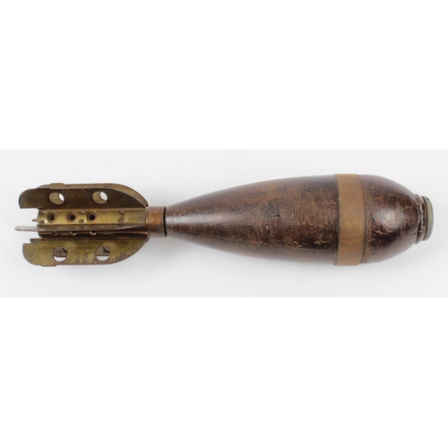 1956 - British 3 inch mortar projectile nice example, deactivated.