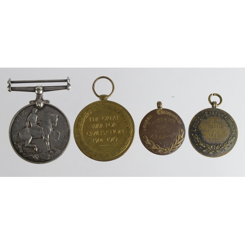 1986 - BWM & Victory Medal to (M2-192294 Pte A T Pryor ASC) with two Motor Cycle Club medals London Edinbur... 