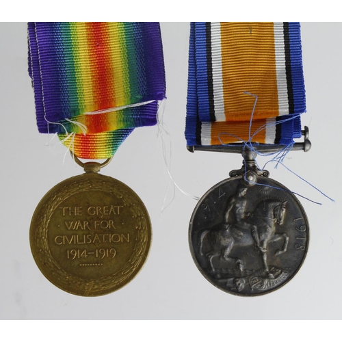 1990 - BWM & Victory Medal to 353957 Pte C H F Carter 7-London. Later 24th London's. With research (see rel... 