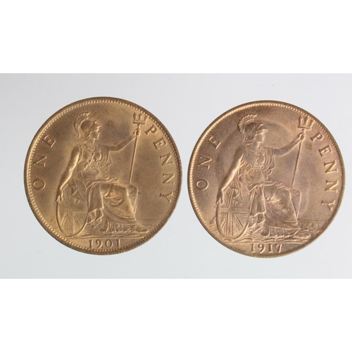 207 - Pennies (2): 1901 and 1917, near BU