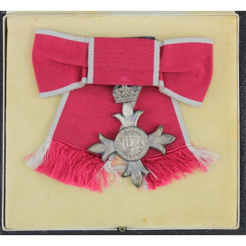 2097 - MBE (Civil) female ribbon, in original Royal Mint case