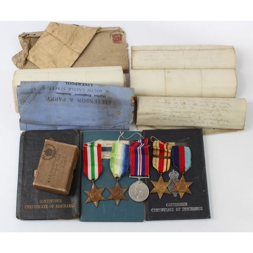 2106 - Merchant Navy WW1 and WW2 groups to Thomas Franklin and his son Thomas Alan Franklin with fathers ce... 