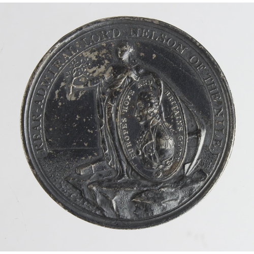 2128 - Nelson interest an Alexander Davison Tribute medal for the Battle of the Nile, with edge inscription... 