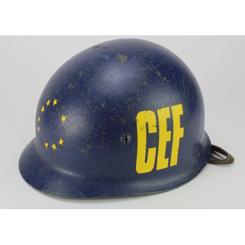 2164 - Post war steel helmet CEF Central European Forces.