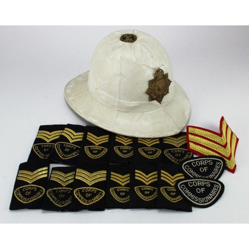 2208 - Royal Marines pith helmet and Corps of Commissars insignia.