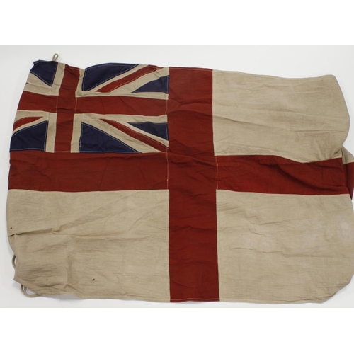 2211 - Royal Navy white ensign admiralty marked & dated 1942 1.1/2 yard ensign.