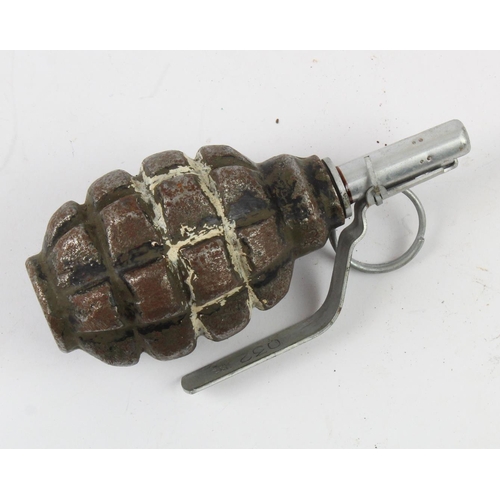 2215 - Russian F-1 pineapple hand grenade, deactivated.