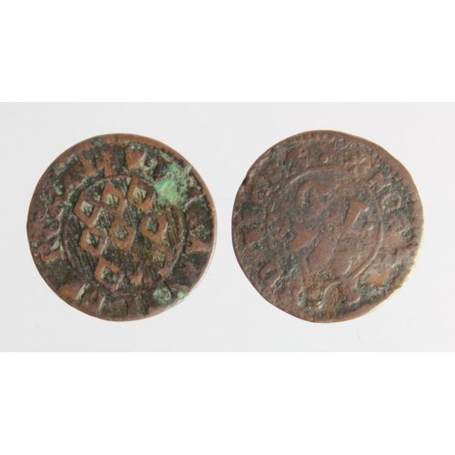 375 - Malta, 2x Emmanuel de Rohan copper Grano 1785, Fair and Fine.