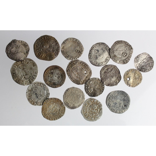 482 - English (mostly) hammered silver minors (17) Edward I to Charles I, mixed grade, a few holed.