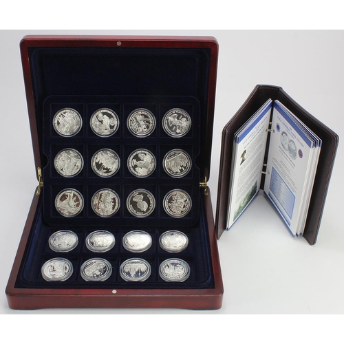 788 - The Vice-Admiral Lord Nelson Collection. The 24 coin set of World Silver Crown-sized 2007 comprising... 