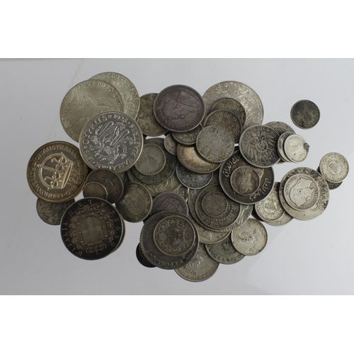 810 - World Silver Coins 585g, 19th-20thC assortment, mixed grade, high grade noted. Mostly high content.