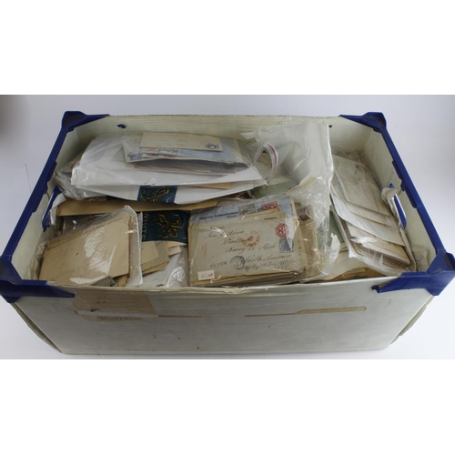 981 - German Postal history, hundreds of Covers and cards in large box, with much earlier material, inc St... 