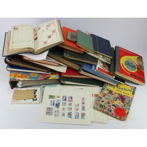 986 - Heavy large box of World material in several albums / stockbooks, various sizes. Album pages, some j... 