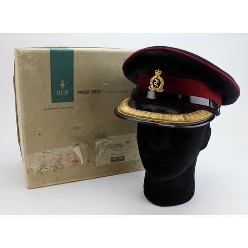 2175 - R.A.M.C. Officers dress hat post WW2 in original named box.