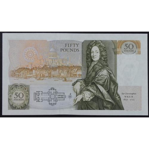 116 - Kentfield 50 Pounds (B361) issued 1991, rare FIRST RUN 'E01' prefix, serial E01 500071 from Debden s... 