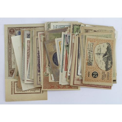 535 - Austrian Notgeld issues (138), 1920's small size emergency private issues from Austrian towns/cities... 